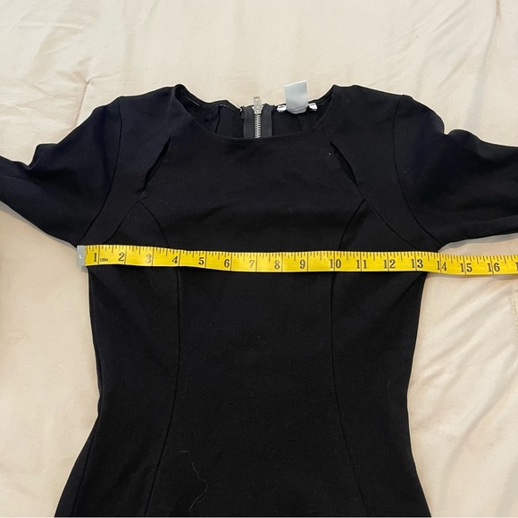 Bar III Classic Black Long Sleeve Dress Size S - Picture 2 of 6